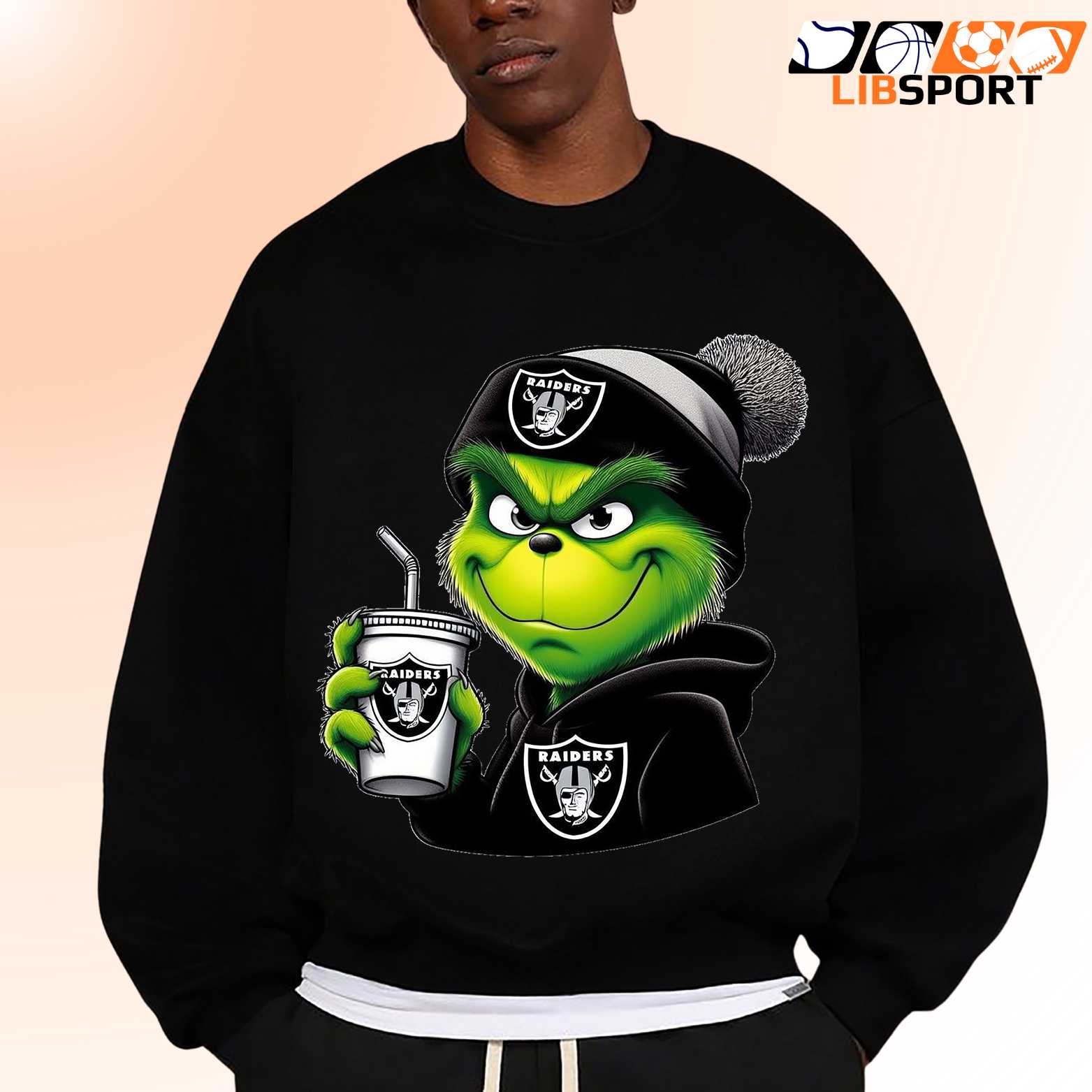 Grinch Raiders T Shirt, Las Vegas Raiders Tee, Unisex Christmas Shirt